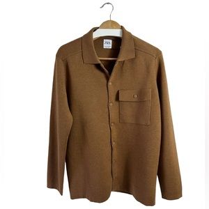 New: Zara Men’s Knit Sweater / Overshirt - 6674/310/704